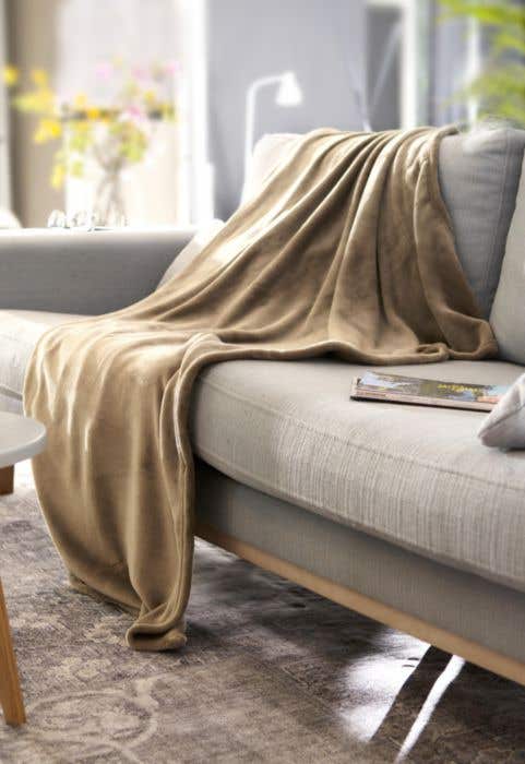 Flannel fleece (280 gr/m²) blanket Sean