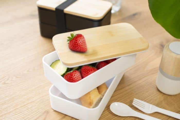 PP dubbele laag lunchbox Maxton
