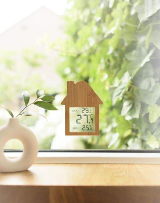 Stazione meteorologica in bambù a forma di casa Lane