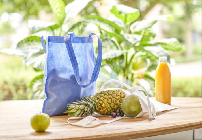 Saco de compras em nonwoven rPET (70 gr/m²) Ryder