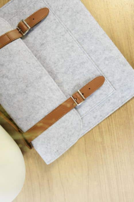 rPET felt document bag Amelia