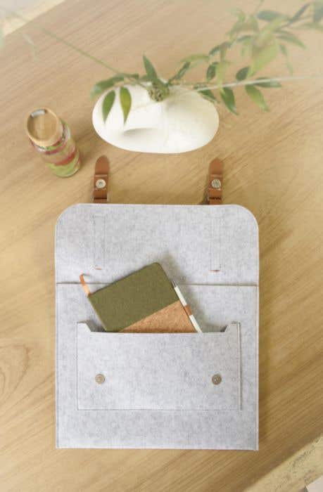 rPET felt document bag Amelia