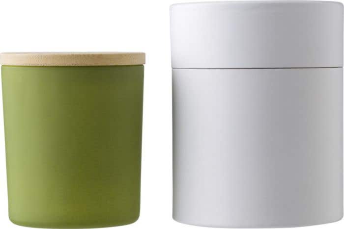 Candle Josiah | Glass with bamboo lid | Soy wax | 280 g