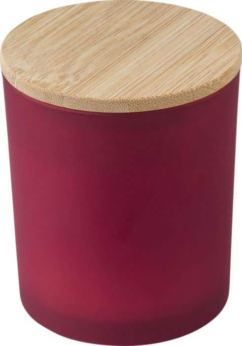 Candle Josiah | Glass with bamboo lid | Soy wax | 280 g