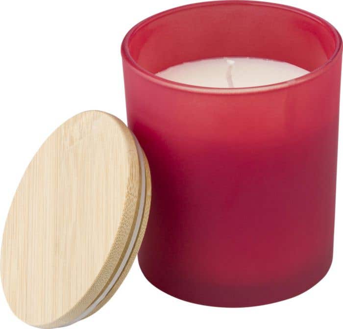 Candle Josiah | Glass with bamboo lid | Soy wax | 280 g