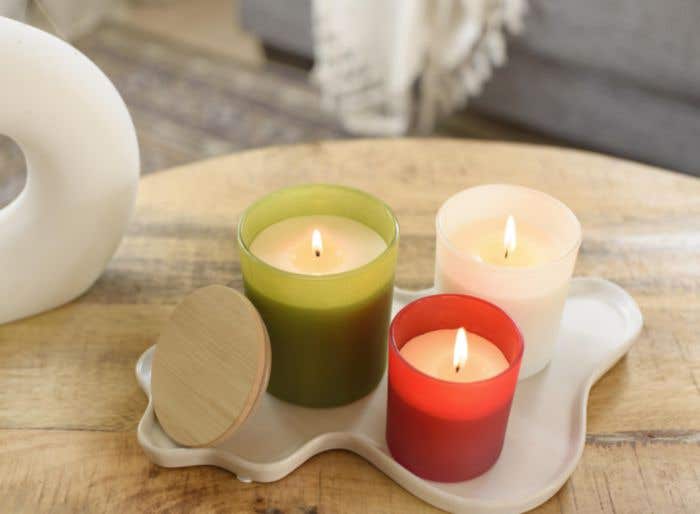 Candle Josiah | Glass with bamboo lid | Soy wax | 280 g