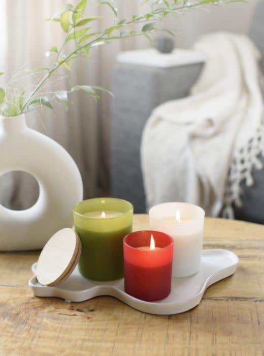 Candle Josiah | Glass with bamboo lid | Soy wax | 280 g