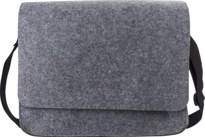 Laptoptas Layla | Gerecycled vilt | 15 inch | Klittenband