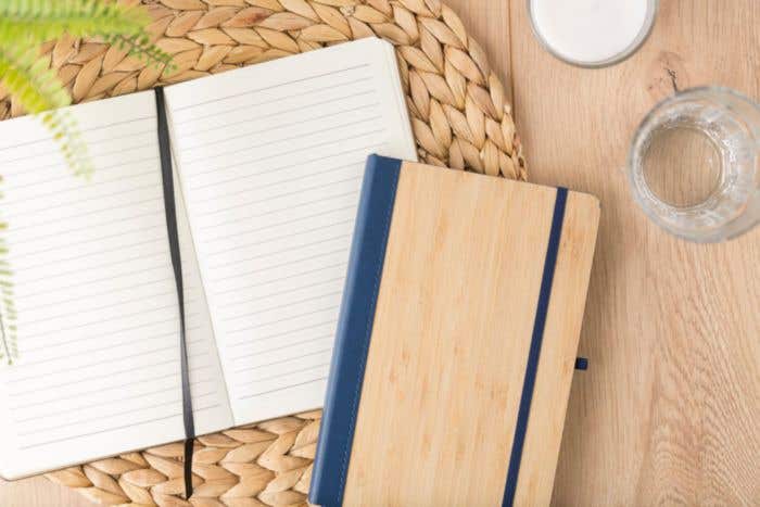 Caderno de PU e bambu Dorita Original