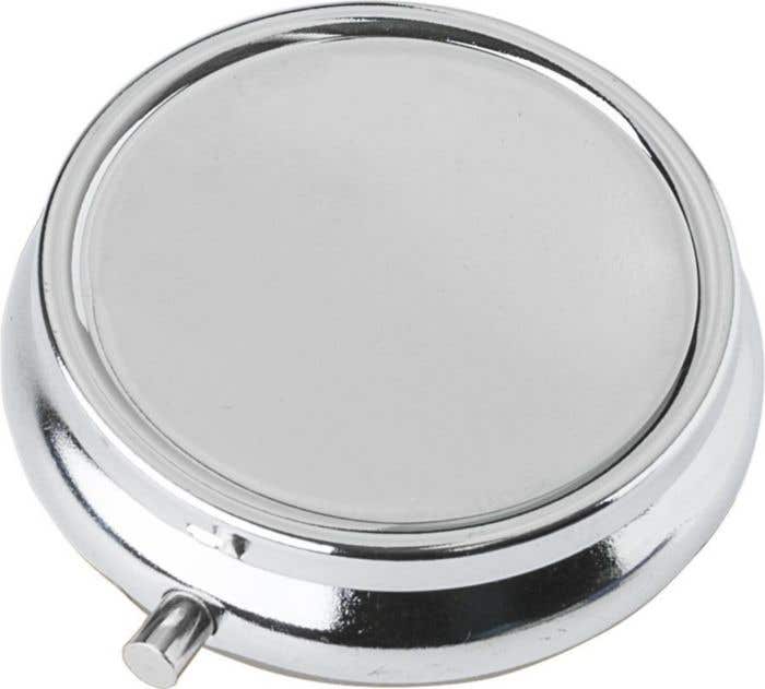 Pill box Zara | Metal | 3 compartments | Mirror