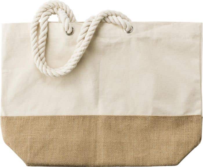 Shopping bag Diego | Cotton 280 g/m² | Jute bottom