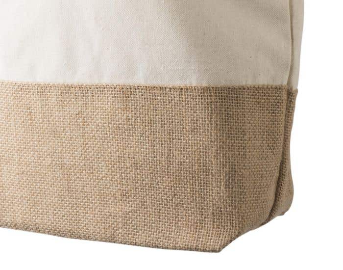 Shopping bag Diego | Cotton 280 g/m² | Jute bottom