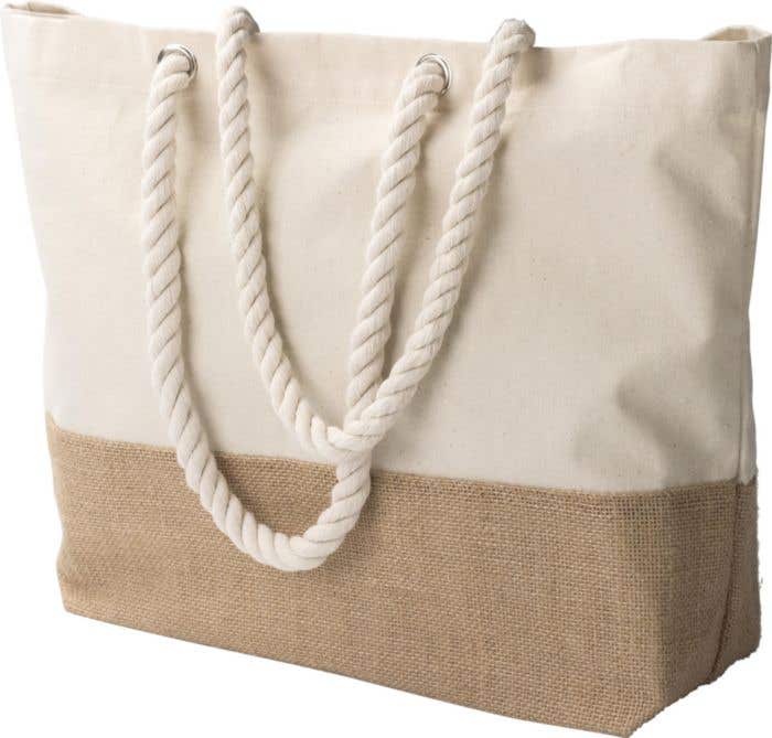 Shopping bag Diego | Cotton 280 g/m² | Jute bottom