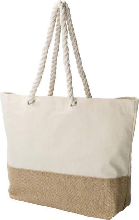 Shopping bag Diego | Cotton 280 g/m² | Jute bottom