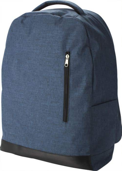 Polyester rPET (600D) backpack Celeste