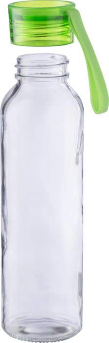 Drinkfles | Glas | Gekleurde dop | 500 ml