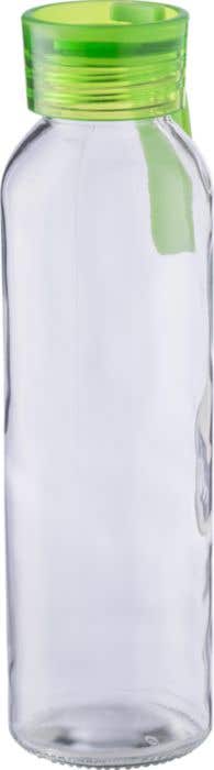 Drinking bottle | Glass | Colored lid | 500 ml