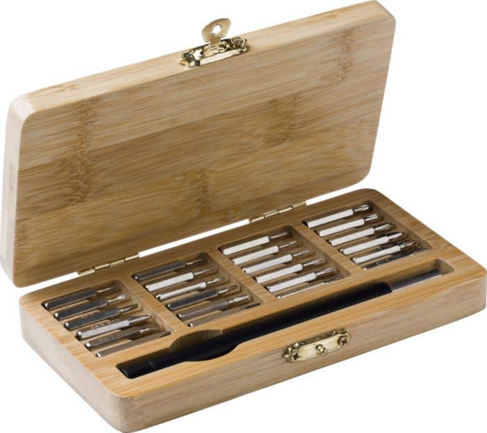 Tool set Willow | Bamboo case | 25 pcs