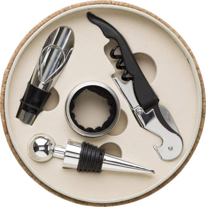 Conjunto de vinho de PU com aspeto de cortiça Milana