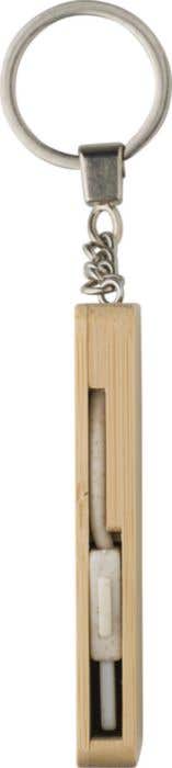 Sleutelhanger Bianca | Bamboe | Met oplaadkabels