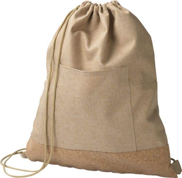 Rugzakje met trekkoord Ansel | Gerecycled | Kurken bodem | 6 l
