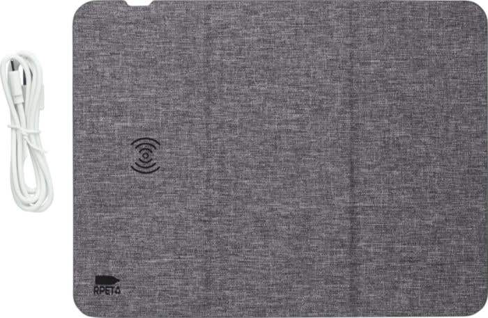 Tappetino per mouse rPET con caricatore rapido wireless Selene