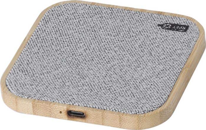 Wireless charger Moses | Bamboo | rPET | 15W
