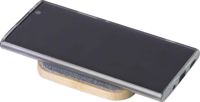Draadloze oplader Moses | Bamboe | rPET | 15W