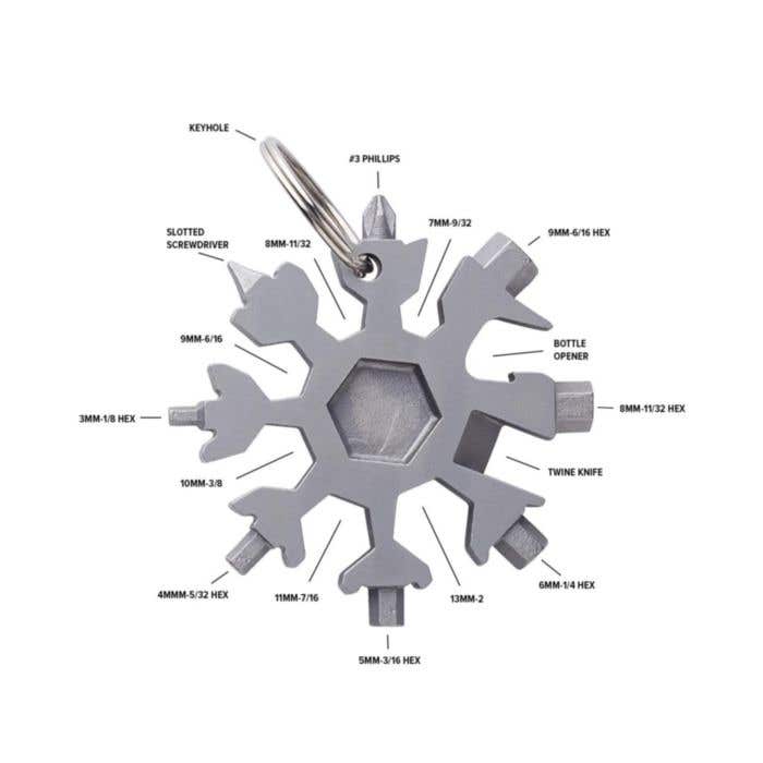 Multitool Abel | Rvs | 17 functies
