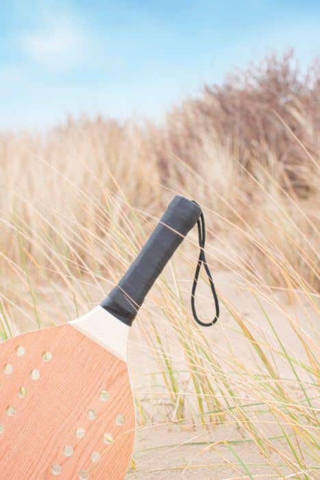 Set racchettoni in palissandro e compensato Sergio