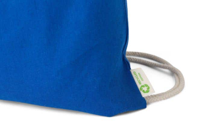 Mochila de algodón (120 gr/m2) reciclado con cordones Joy