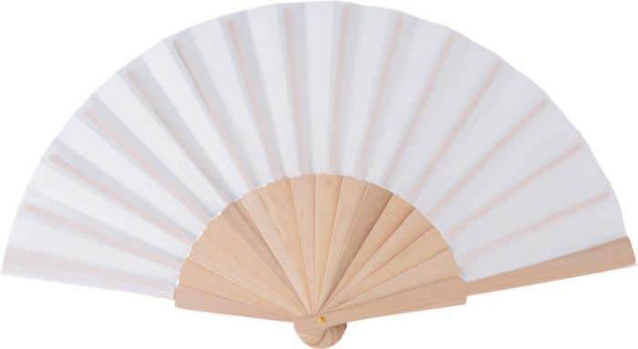 Hand fan Rosanne | Recycled fabric | Wooden handle