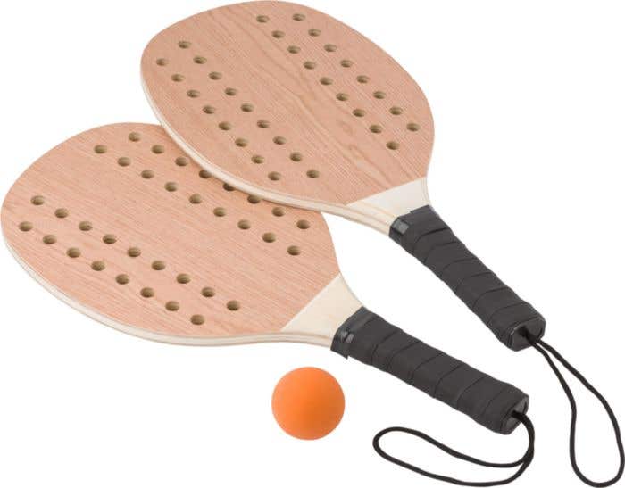 Tennisset aus Rosenholz Sergio