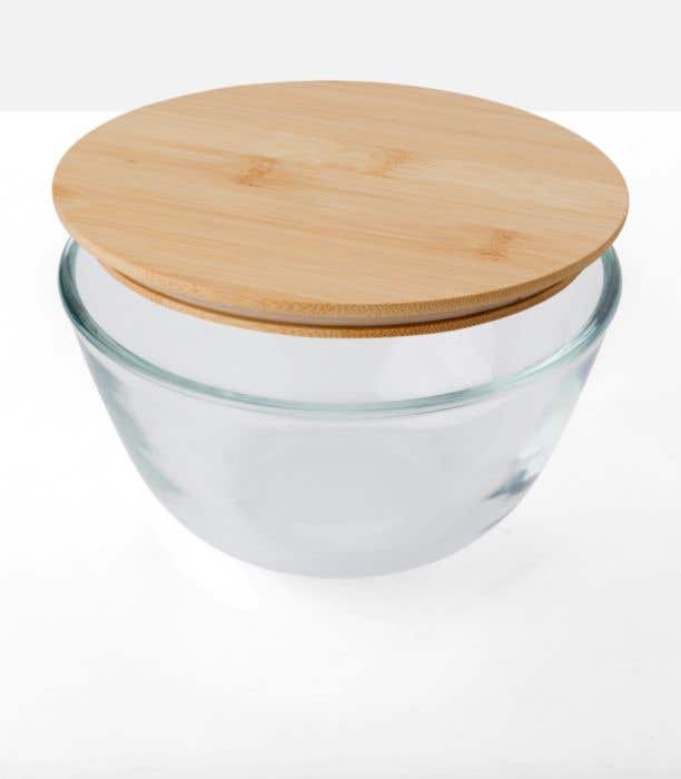 Glass salad bowl Isabeau