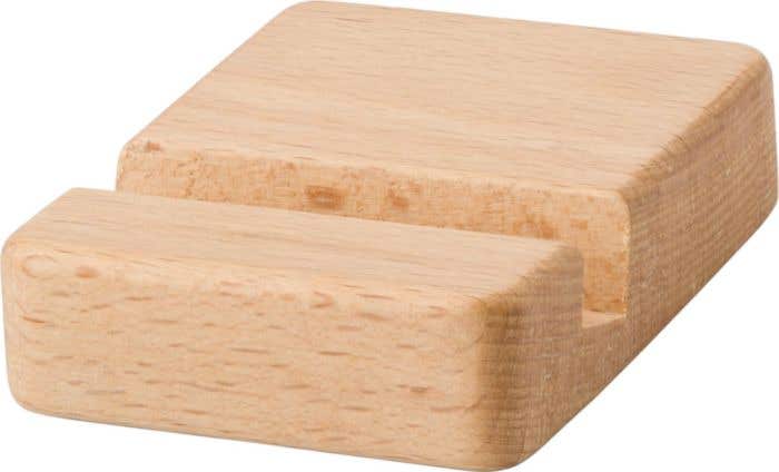 Support de téléphone en bois d'hévéa Nyla