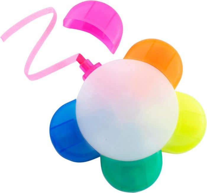 Highlighter set Brodie | Plastic | 5 colors