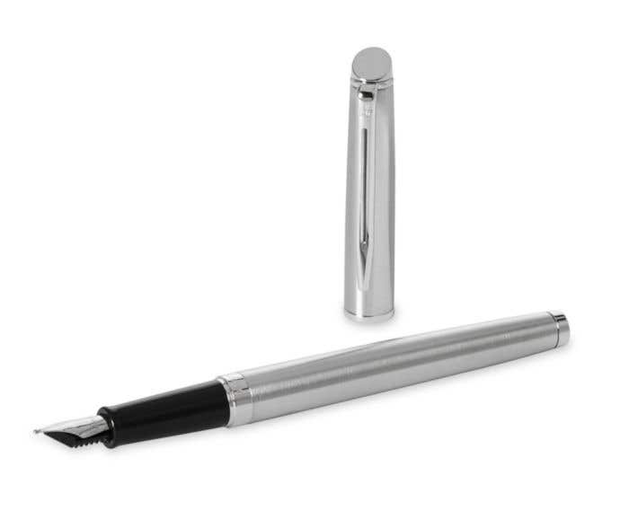 Waterman stainless steel fountain pen