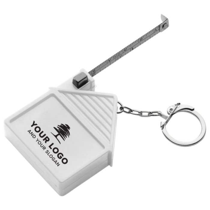 Tape measure keychain Dane | Plastic | 2 meter | House shape