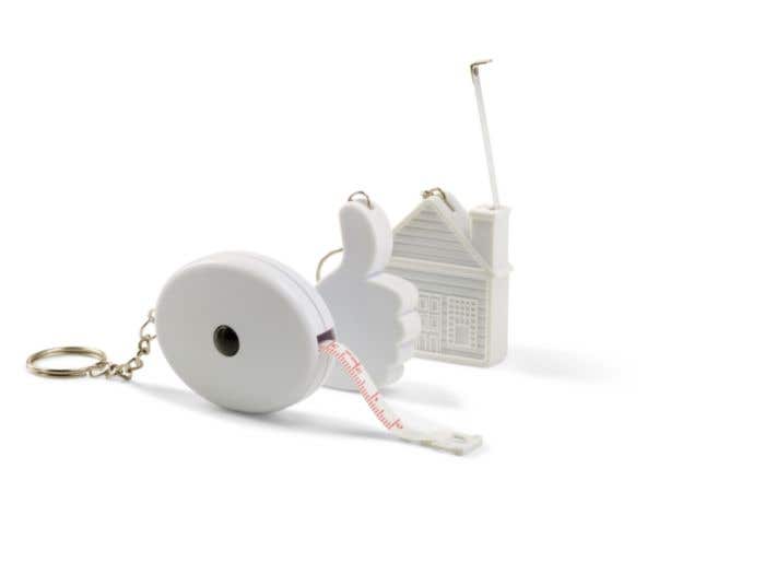 Llavero de ABS con flexómetro Lorena