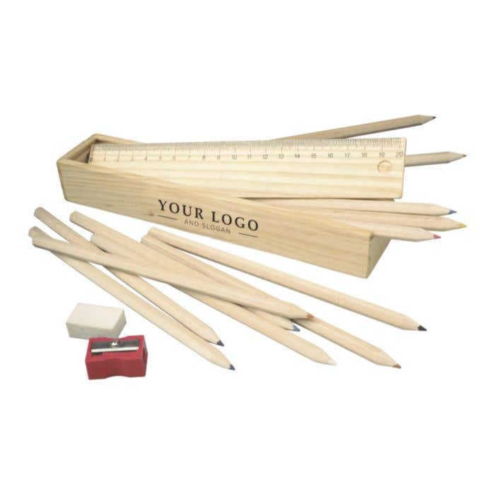 Drawing set Carmelita | Wooden box