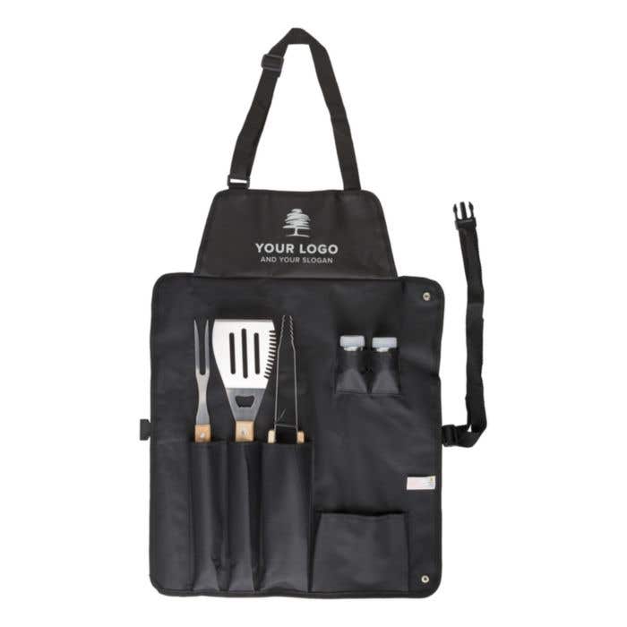 BBQ set Hugo | Stainless steel | Apron