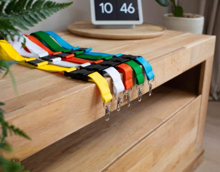 Polyester (300D) lanyard and key holder Bobbi