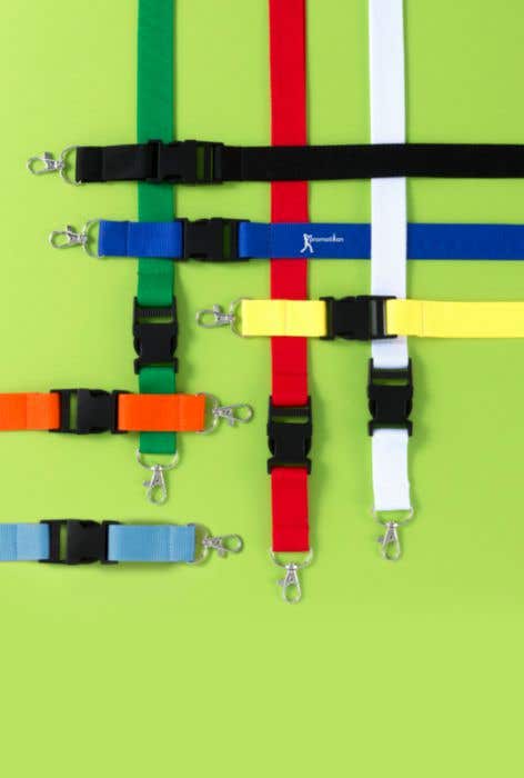 Polyester (300D) lanyard and key holder Bobbi