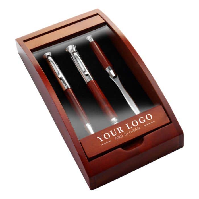 Writing set Paulette | Rosewood | 3 pcs