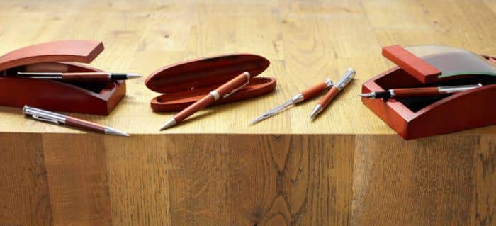 Writing set Paulette | Rosewood | 3 pcs