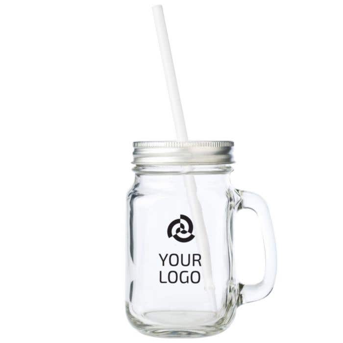 Mason jar Sakina | Glass | 470 ml