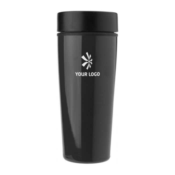 Stainless steel double walled travel mug Elisa