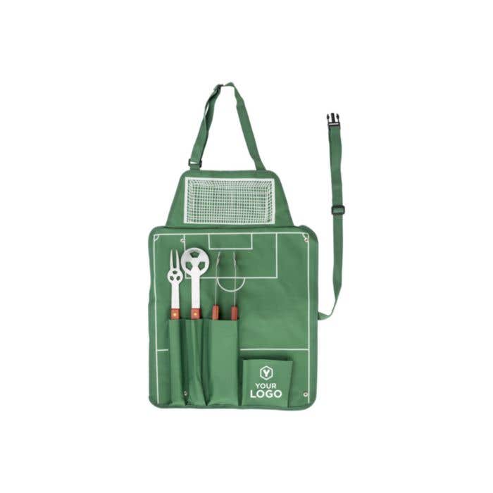 Nylon (600D) apron with barbecue set Christina