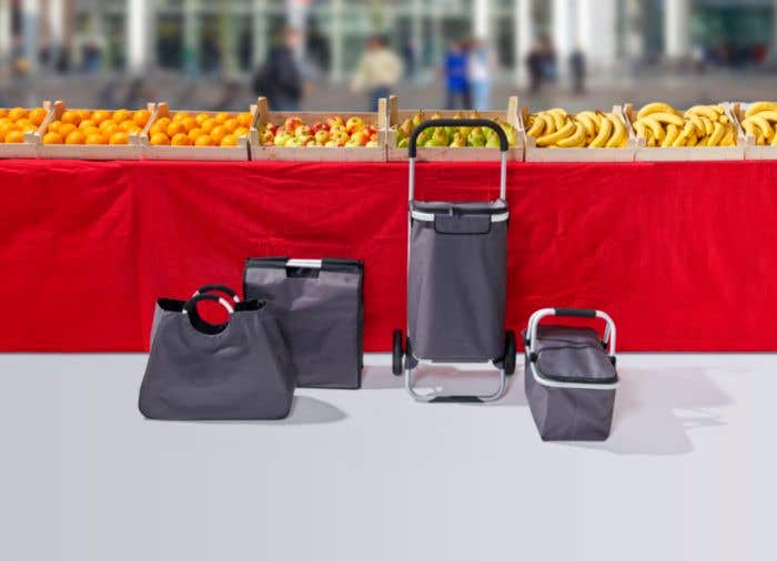 Polyester (320-330 gr/m²) shopping basket. Cassian