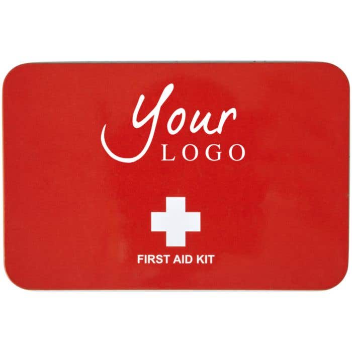 Metal tin first aid kit Hassim